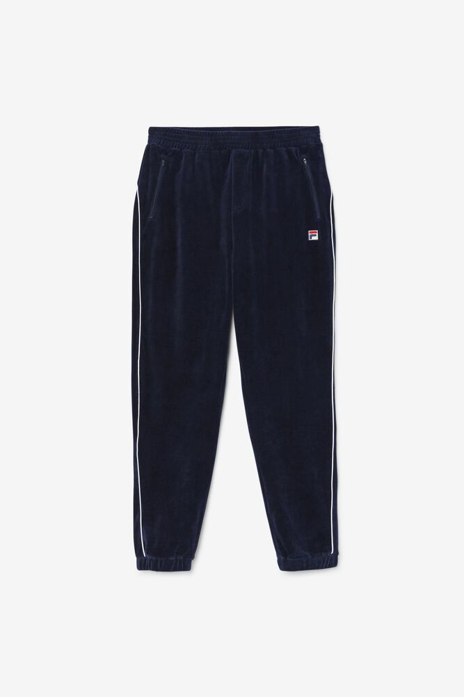 Fila Pants Mens Navy Lewis Velour - Ireland 28067-GPAT